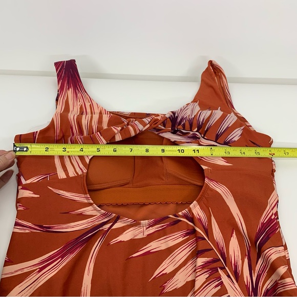 Palisades Beach Club Burnt Ochre Palm Desert One Piece Swimsuit Nwt Size 14W - Picture 12 of 16